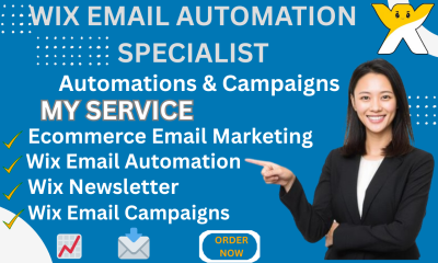 set up a wix email marketing automation, campaign for b2b