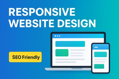 I will design a responsive business, portfolio, or landing page website