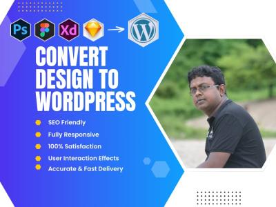 I will convert PSD, figma, xd, or sketch to responsive HTML CSS bootstrap or tailwind