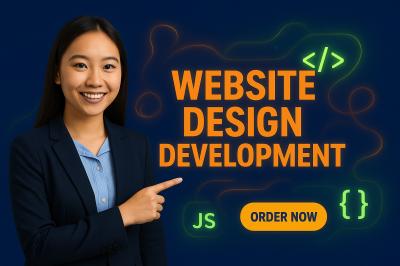 I will build a custom responsive website design with animations and clean code