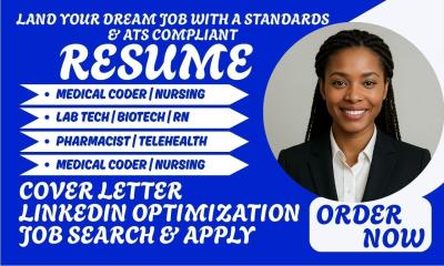 I will craft healthcare medical nursing caregiver biotech rn clinical leadership resume