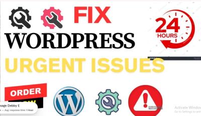 I will urgently troubleshoot fix repair and redesign website error or wordpress website
