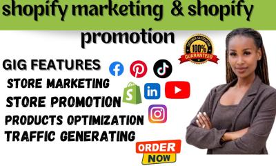 I will boost shopify sales shopify website traffic shopify promotion shopify marketing