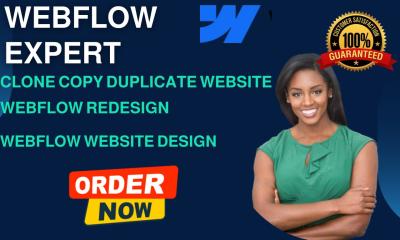 I will clone copy duplicate from wix wordpress squarespace website to webflow website
