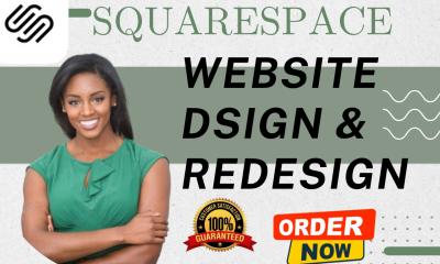 I will do squarespace website design redesign squarespace website squarespace website