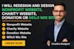 I will redesign and desig nonprofit website,charity website,donation or 501c3 wix site