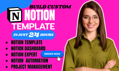 I will do notion dashboard notion ai automation notion workspace expert notion template