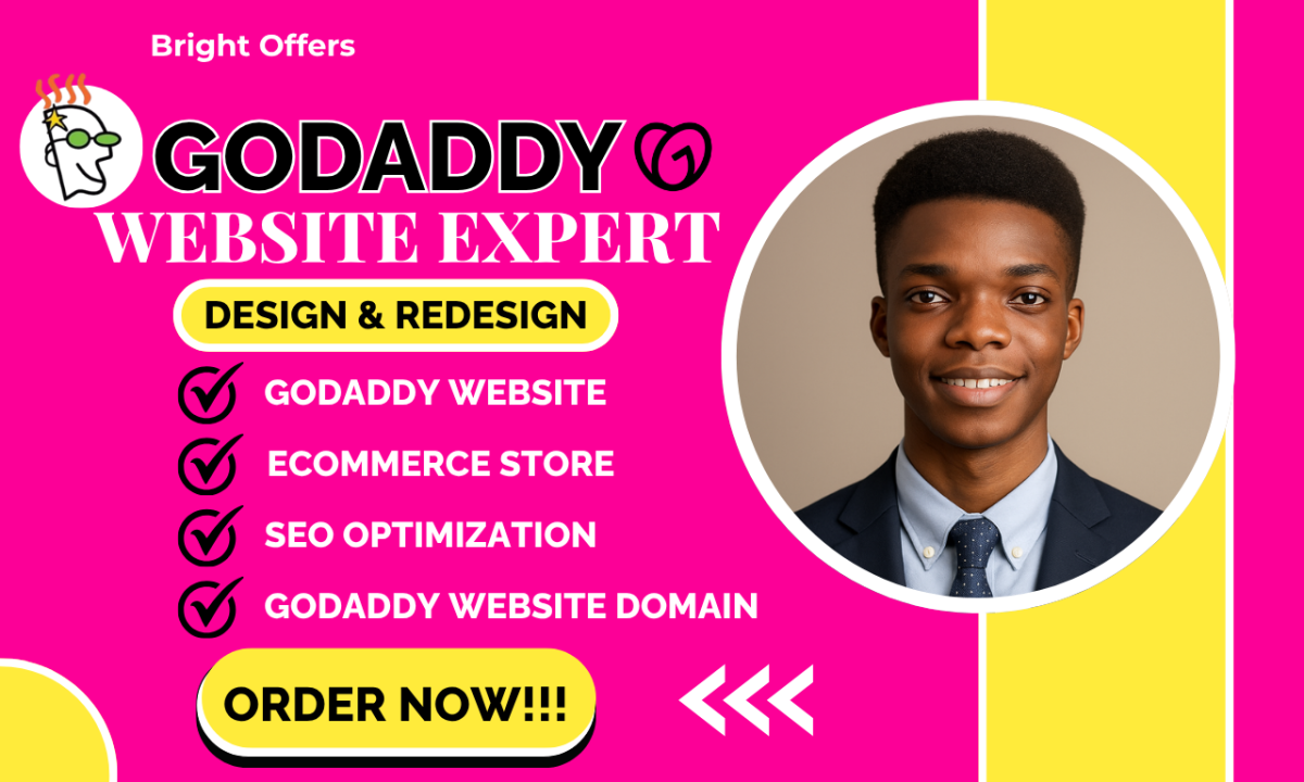 I will godaddy website design godaddy online store wix expert godaddy expert godaddyseo