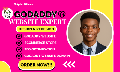 I will godaddy website design godaddy online store wix expert godaddy expert godaddyseo