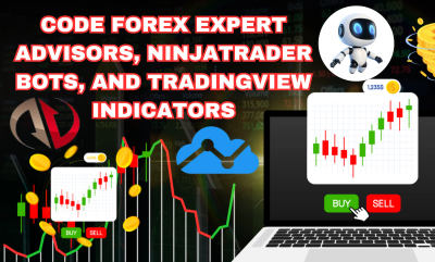 I will code forex expert advisors, ninjatrader bots, and tradingview indicators