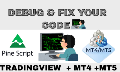 I will debug and fix your tradingview pine script or mt4 code