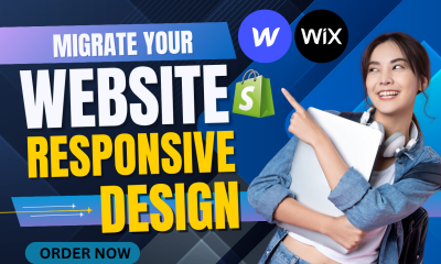 I will migrate or rebuild wordpress wix figma squarespace webflow and weebly website