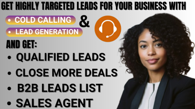 I will generate leads with b2b cold calling, telemarketing and appointment setting