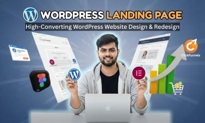 I will design wordpress clickfunnels sales funnel and lead capture landing page
