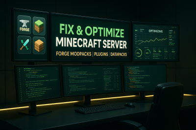 I will fix, optimize forge modpack, and repair minecraft server plugins, mods, modpacks