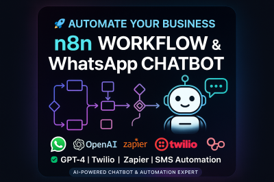 I will do n8n workflow automation 4 vapi whatsapp chatbot openai gpt sms zapier twilio