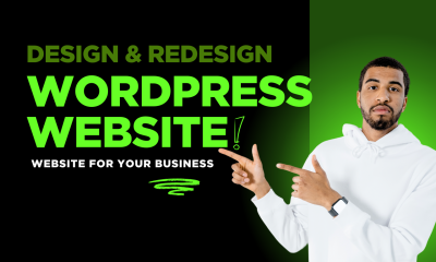 I will redesign wordpress sites or development business websites