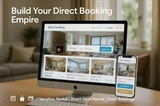 I will design direct booking website smoobu lodgify ownerrez hostaway vrbo beds24