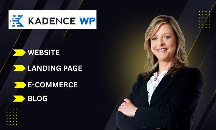 I will redesign wordpress website with kadence, pro and block