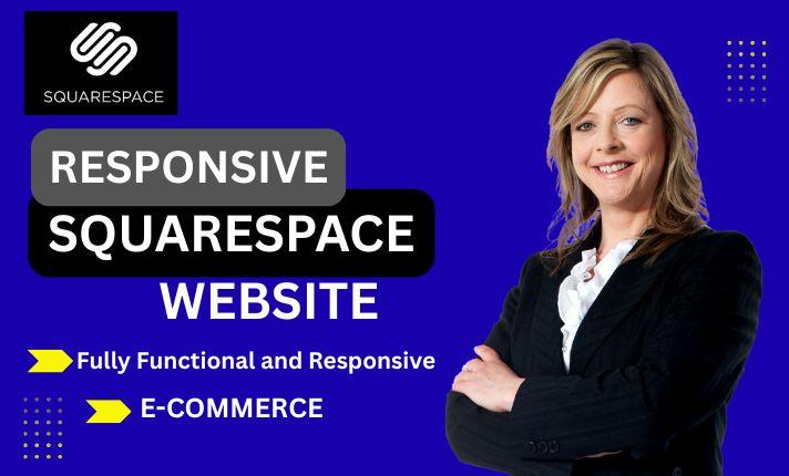 I will build performance boost squarespace speed, squarespace store
