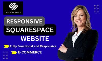 I will build performance boost squarespace speed, squarespace store