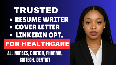 I will write you medical resume, healthcare resume, nursing, cover letter, linkedin