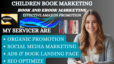I will do effective children activity book, kids and adult coloring book marketing