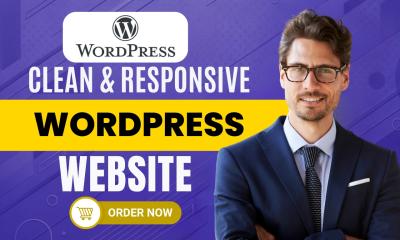 I will design wordpress site webshop wordpress website development with elementor pro 2