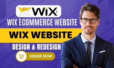 I will be your wix ecommerce expert, build wix website wix website redesign wix studio