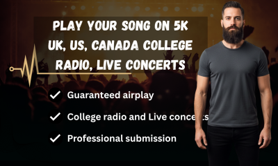 I will promote your song to 5k uk, us, canada college radio, live concerts