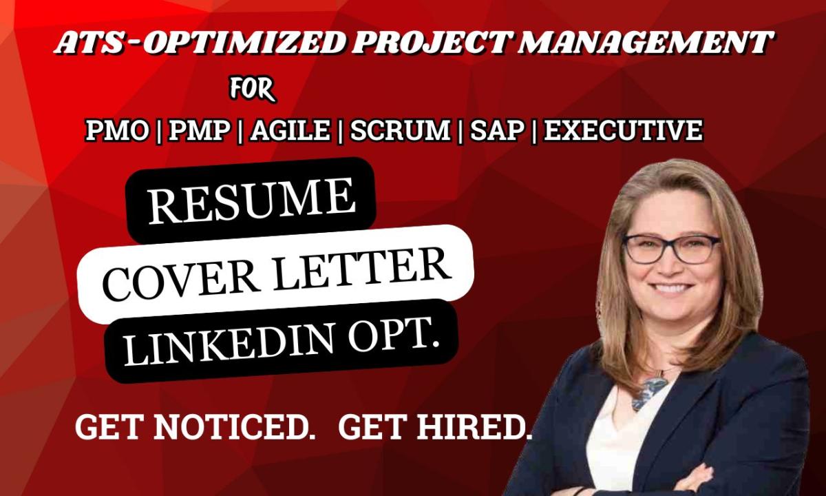 I will write Project Management, PMO, PMP Consultant, and IT Resume