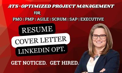 I will write Project Management, PMO, PMP Consultant, and IT Resume