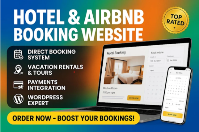 I will build wordpress hotel booking, airbnb clone, vacation rental or tour website