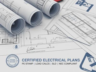 create certified electrical and mechanical engineering documents with stamp