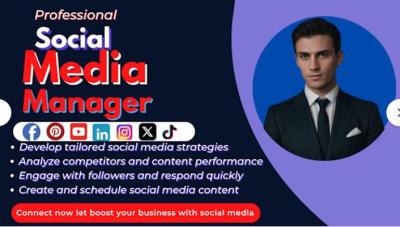 I will be your social media manager and content strategist