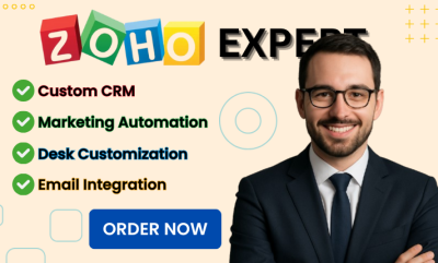 I will set up customize zoho crm zoho one zoho campaigns zoho forms zoho marketing