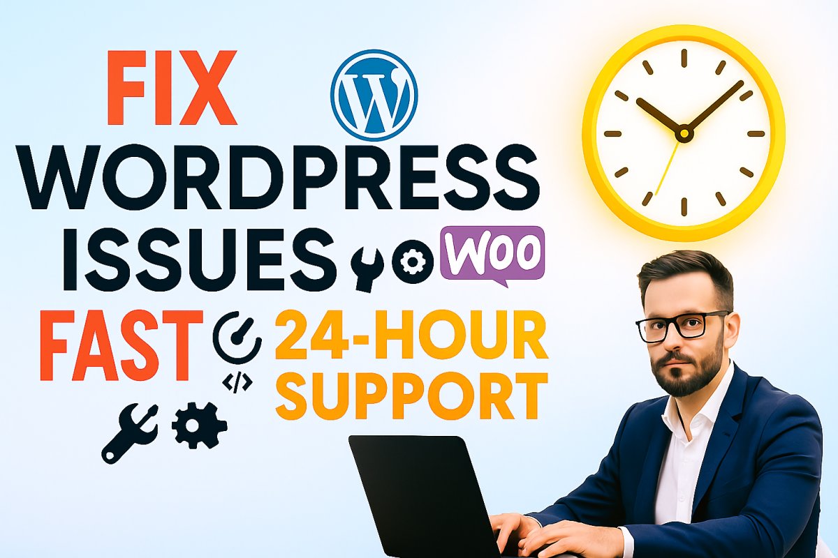 I will urgently fix and troubleshoot wordpress website repair errors and bugs in 24h