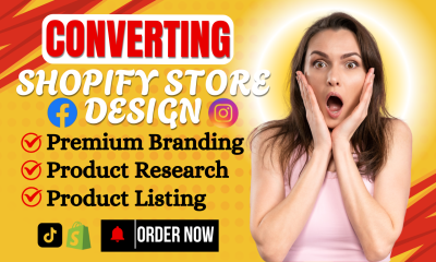 I will design, shopify store, ecommerce dropshipping, shopify website