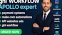 I will make com automations ghl workflow apollo API websites ads, payment systems