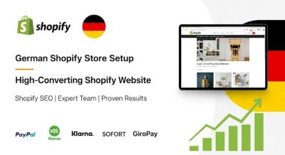 I will create a professional german shopify online shop website