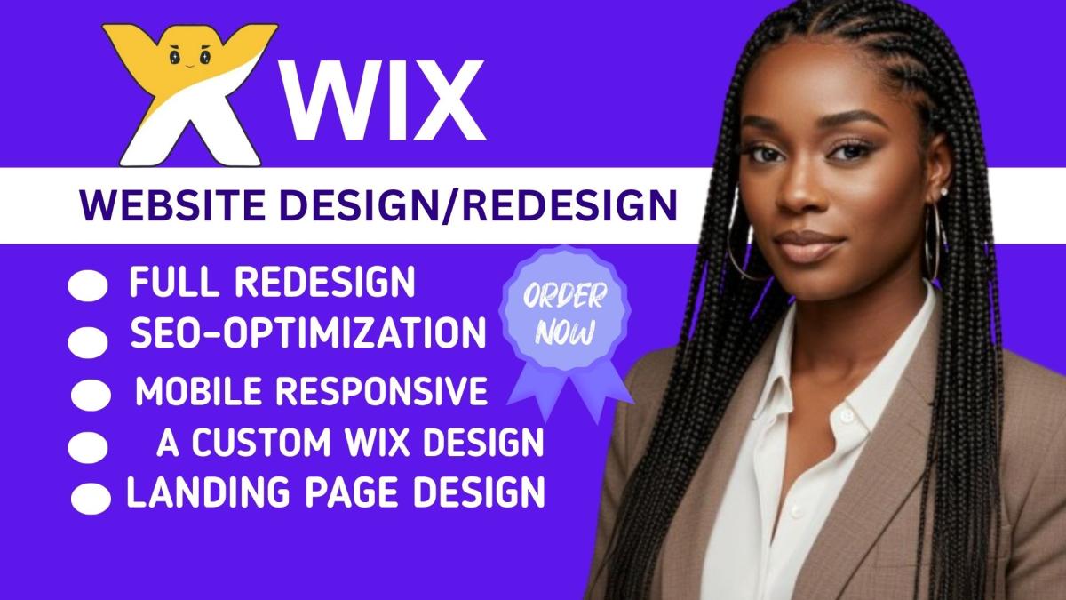 I will do wix website design wix website wix website redesign
