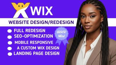 I will do wix website design wix website wix website redesign