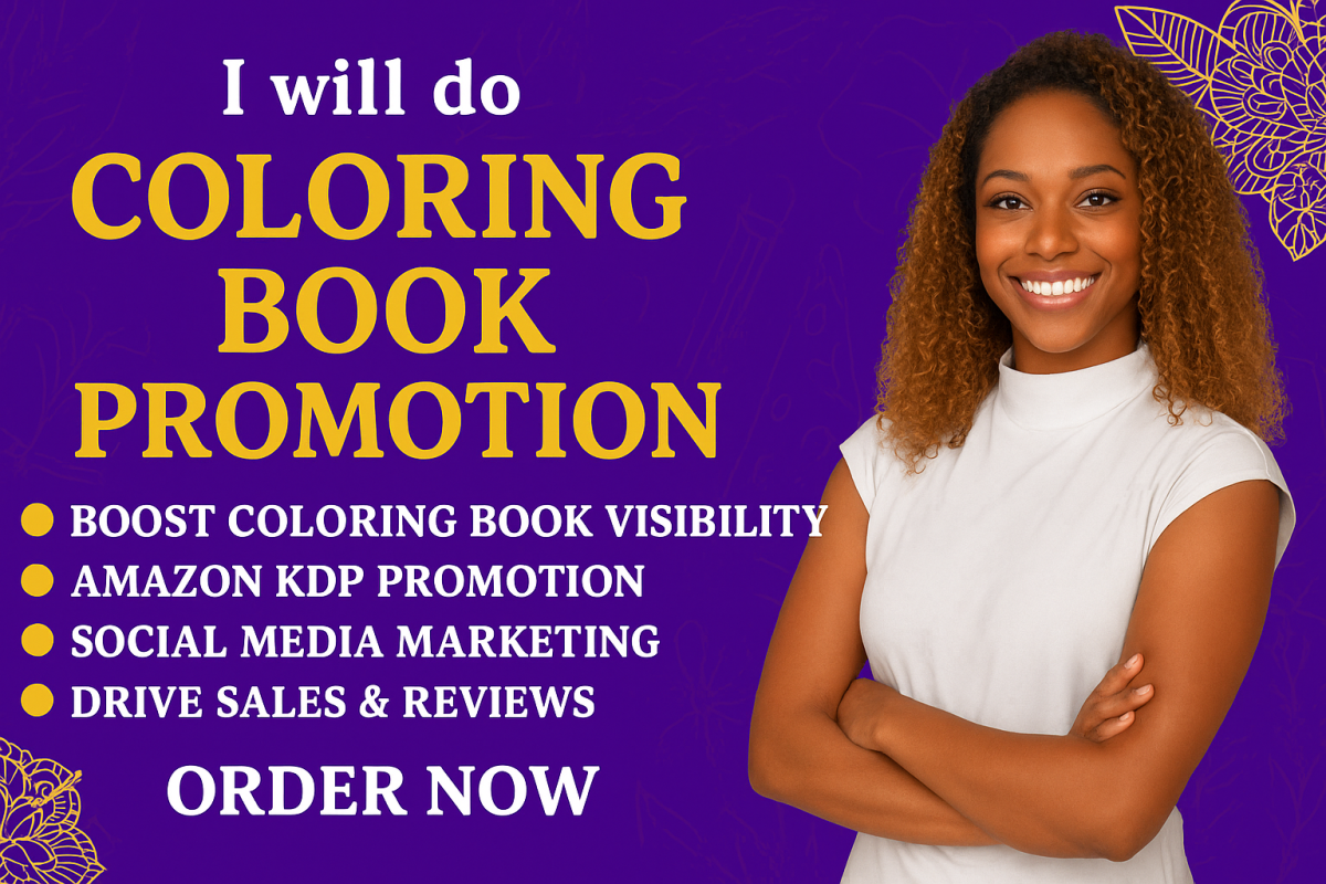 I will do coloring book promotion