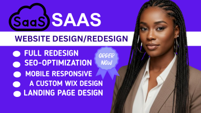 I will do saas landing page landing page design figma landing page