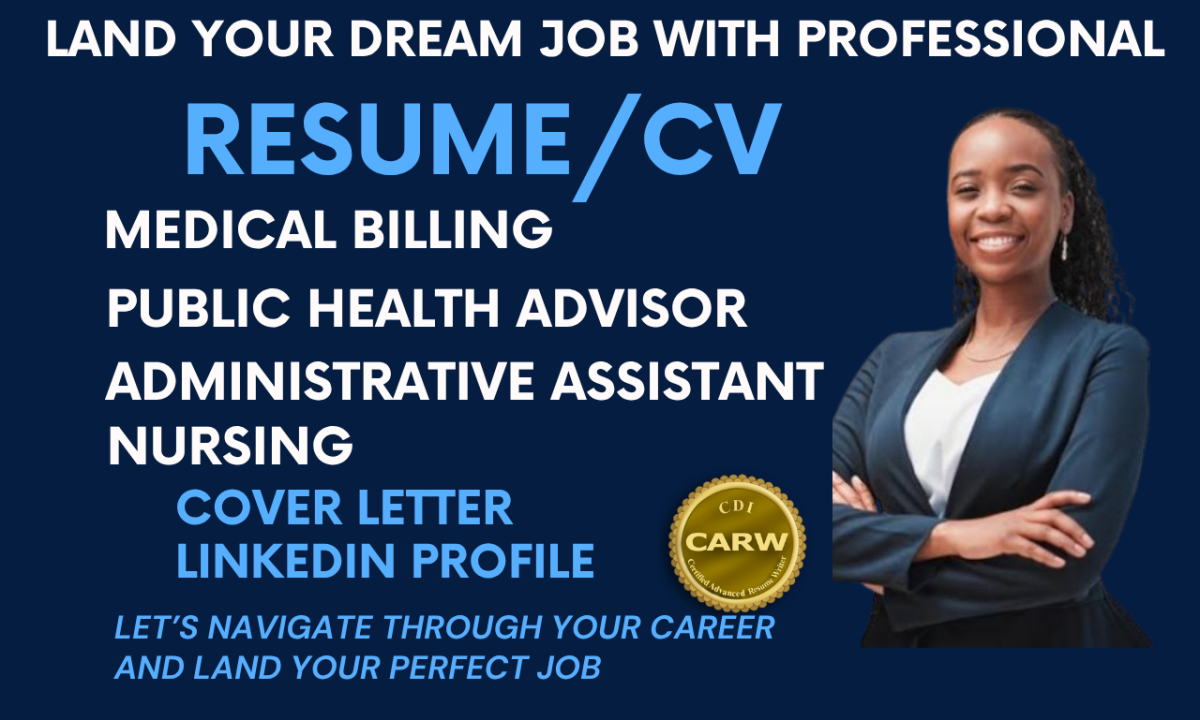 I will write medical healthcare resume within 24hour