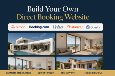 I will setup hotel booking direct booking website short term rentals airbnb website