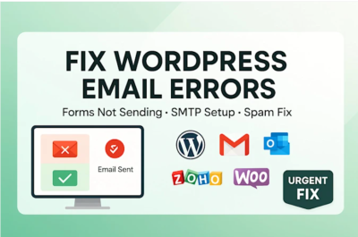 urgently fix wordpress email form submission fix smtp email delivery spam