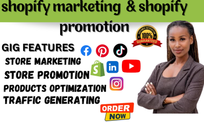 I will boost shopify sales shopify website traffic shopify promotion shopify marketing