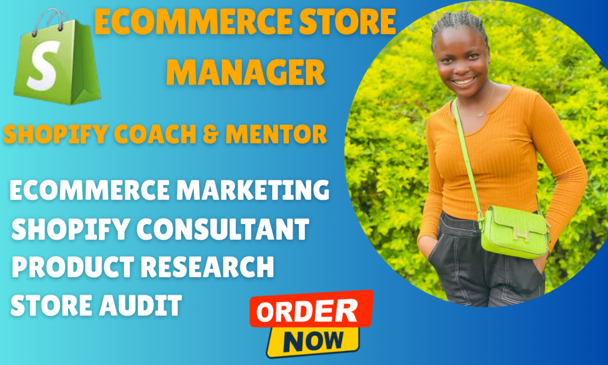 I will be your shopify dropshipping mentor ecommerce coach consultant shopify expert
