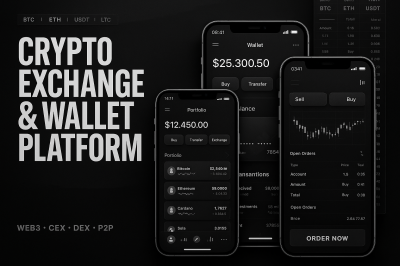 I will build crypto exchange websites p2p trading platforms and secure crypto wallet